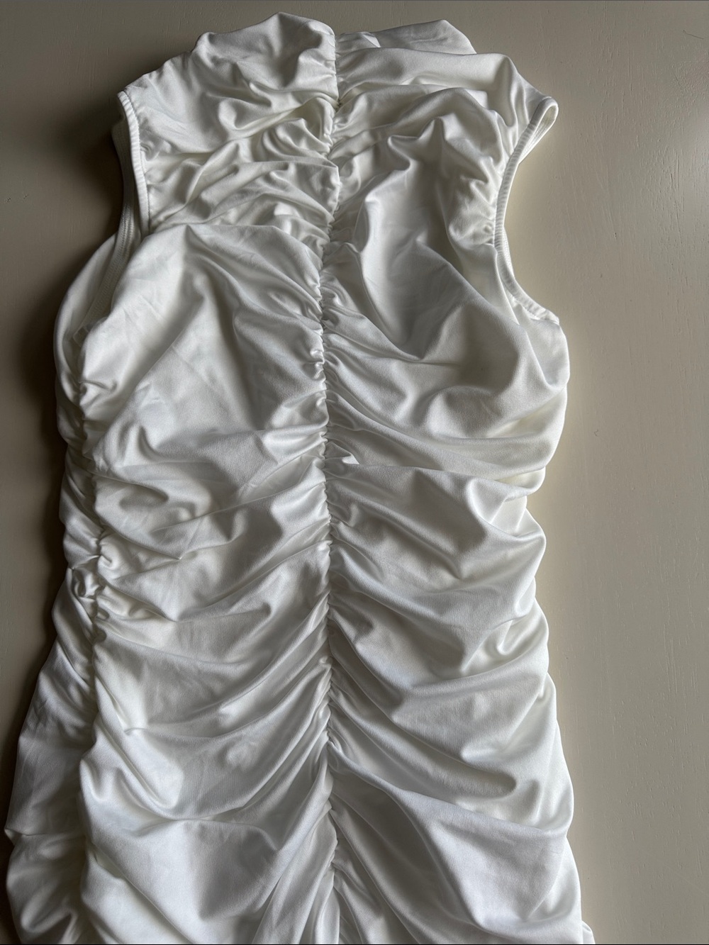 White Ruffle Dress - Picture 5 of 6